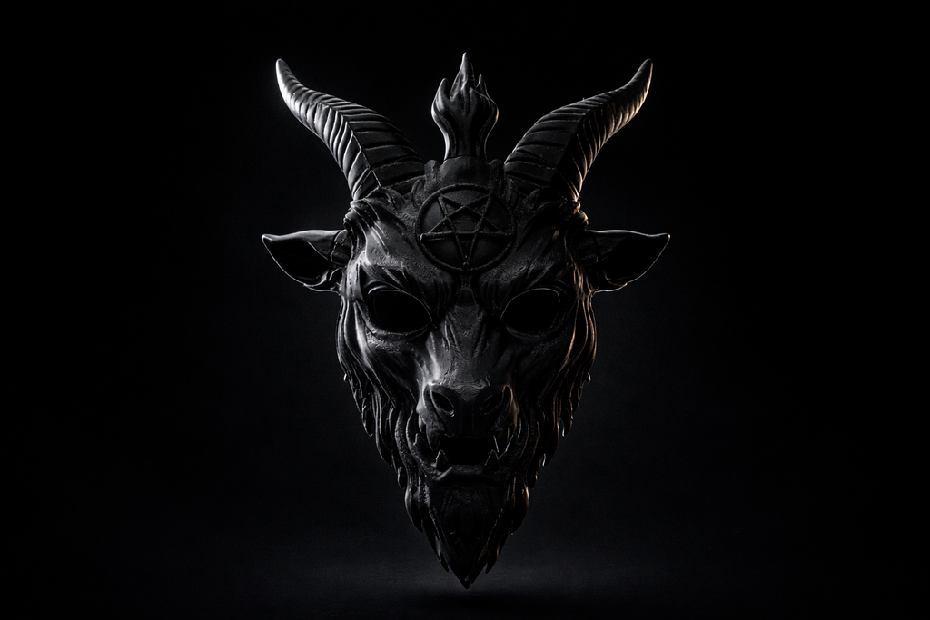 Máscara Baphomet 3D – Edición Oscura