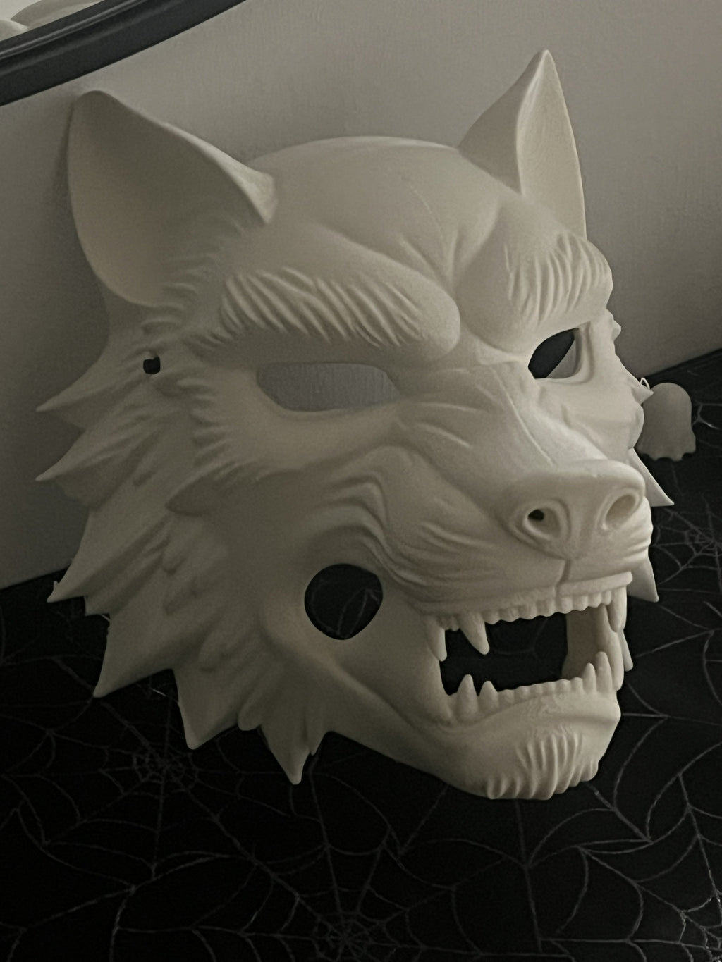 Máscara Lobo Blanco 3D – Edición Bestia