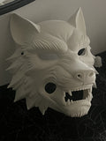 Máscara Lobo Blanco 3D – Edición Bestia