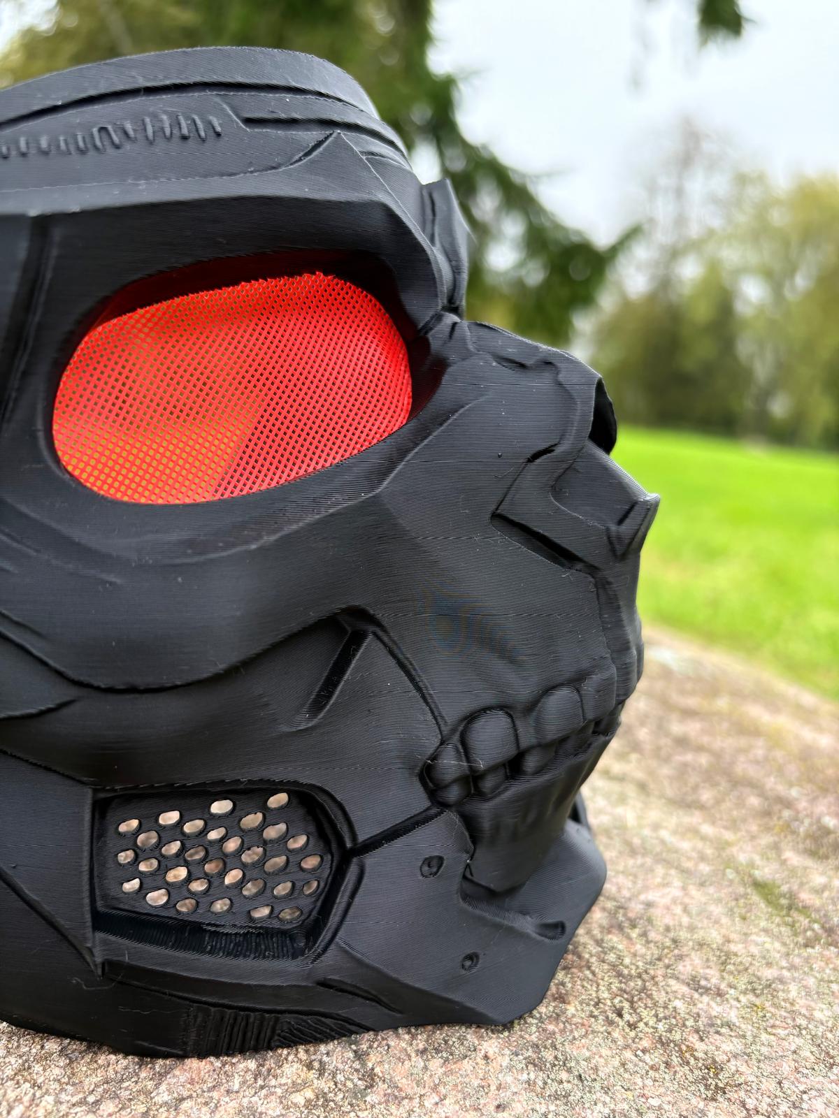 Casco Táctico Cráneo Cyberpunk 3D – Ojo Rojo - Vantor StreetCasco Táctico Cráneo Cyberpunk 3D – Ojo RojoMáscaraVantor StreetVantor StreetCasco Táctico Cráneo Cyberpunk 3D – Ojo Rojo