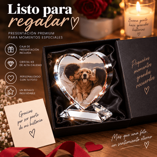 Corazón de Cristal K9 Personalizado con Foto – 10 x 10 cm aprox. - Vantor StreetCorazón de Cristal K9 Personalizado con Foto – 10 x 10 cm aprox.Vantor StreetVantor StreetCorazón de Cristal K9 Personalizado con Foto – 10 x 10 cm aprox.