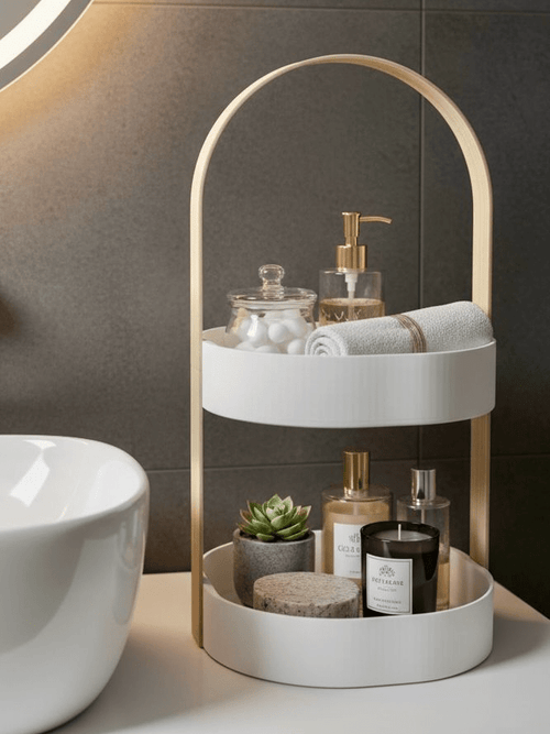 Estantería de Baño de 2 Niveles - Vantor StreetEstantería de Baño de 2 NivelesOrganización y AlmacenamientoVantor StreetVantor StreetEstantería de Baño de 2 Niveles