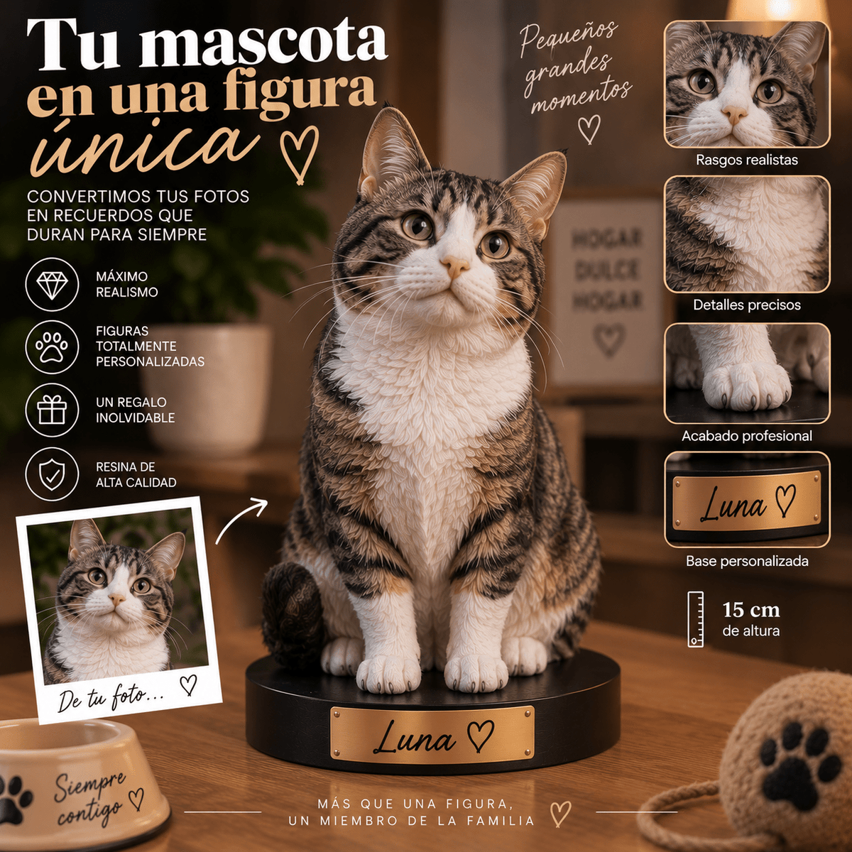🐾 Figura Personalizada de Mascota en Resina – Desde tu Foto - Vantor Street🐾 Figura Personalizada de Mascota en Resina – Desde tu FotoVantor StreetVantor StreetResina 10 cm🐾 Figura Personalizada de Mascota en Resina – Desde tu Foto