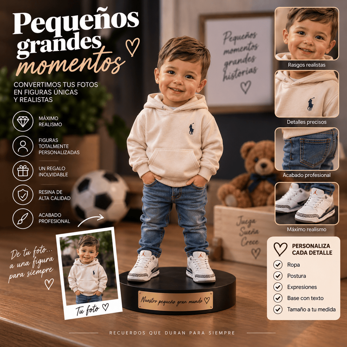 Figura Personalizada Realista 15 cm – Resina o Filamento 3D - Vantor StreetFigura Personalizada Realista 15 cm – Resina o Filamento 3DVantor StreetVantor StreetResinaFigura Personalizada Realista 15 cm – Resina o Filamento 3D