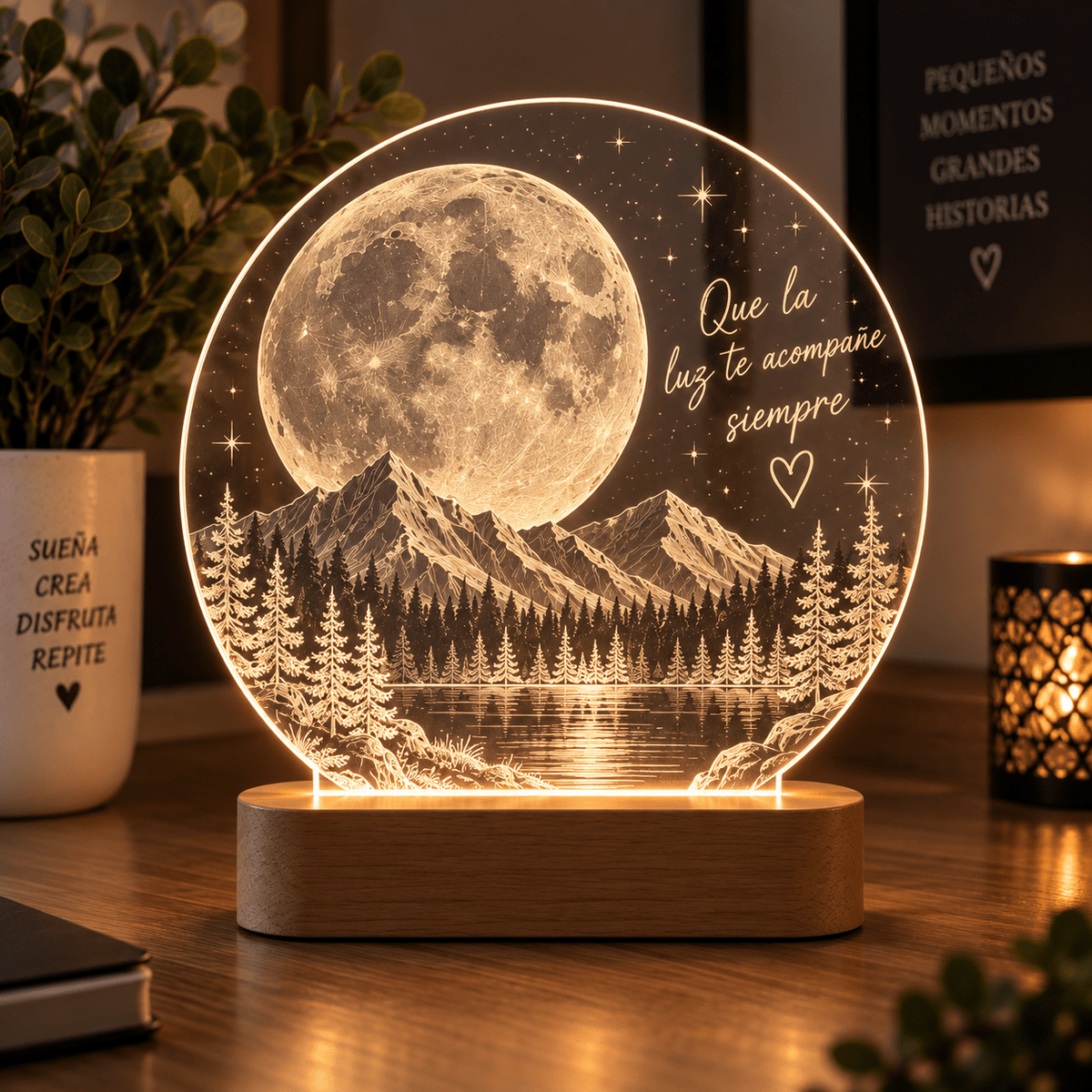 Lámpara LED Personalizada de Metacrilato Grabado – Cuadrada, Redonda o Corazón - Vantor StreetLámpara LED Personalizada de Metacrilato Grabado – Cuadrada, Redonda o CorazónVantor StreetVantor StreetRedondoLámpara LED Personalizada de Metacrilato Grabado – Cuadrada, Redonda o Corazón