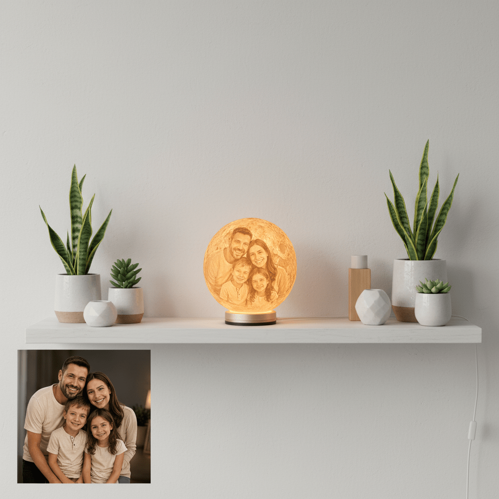 Lámpara Lunar 3D Personalizada | Tu Foto, Nombre o Diseño - Vantor StreetLámpara Lunar 3D Personalizada | Tu Foto, Nombre o DiseñoLámparaVantor StreetVantor StreetLámpara lunar decoración
