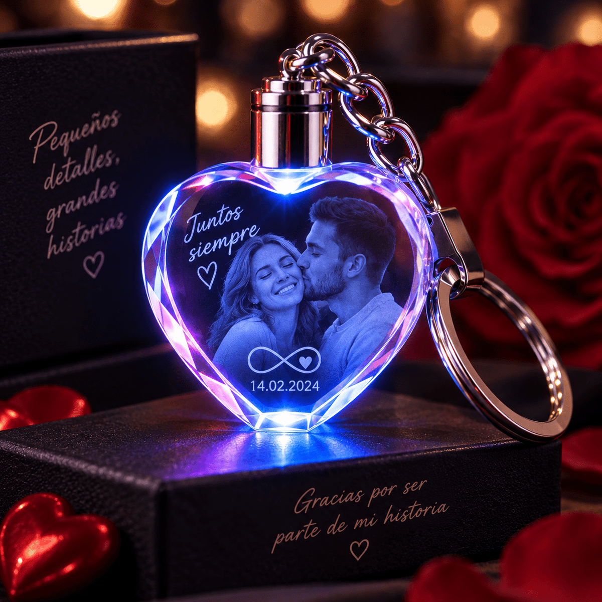 Llavero Corazón de Cristal K9 Personalizado con Luz LED - Vantor StreetLlavero Corazón de Cristal K9 Personalizado con Luz LEDVantor StreetVantor Streetrectangular alargado k9Llavero Corazón de Cristal K9 Personalizado con Luz LED