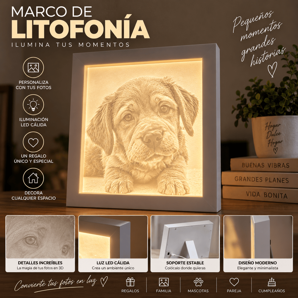 Marco de Litofonía Personalizado con Luz LED – 15 x 10 cm - Vantor StreetMarco de Litofonía Personalizado con Luz LED – 15 x 10 cmVantor StreetVantor StreetMarco de Litofonía Personalizado con Luz LED – 15 x 10 cm