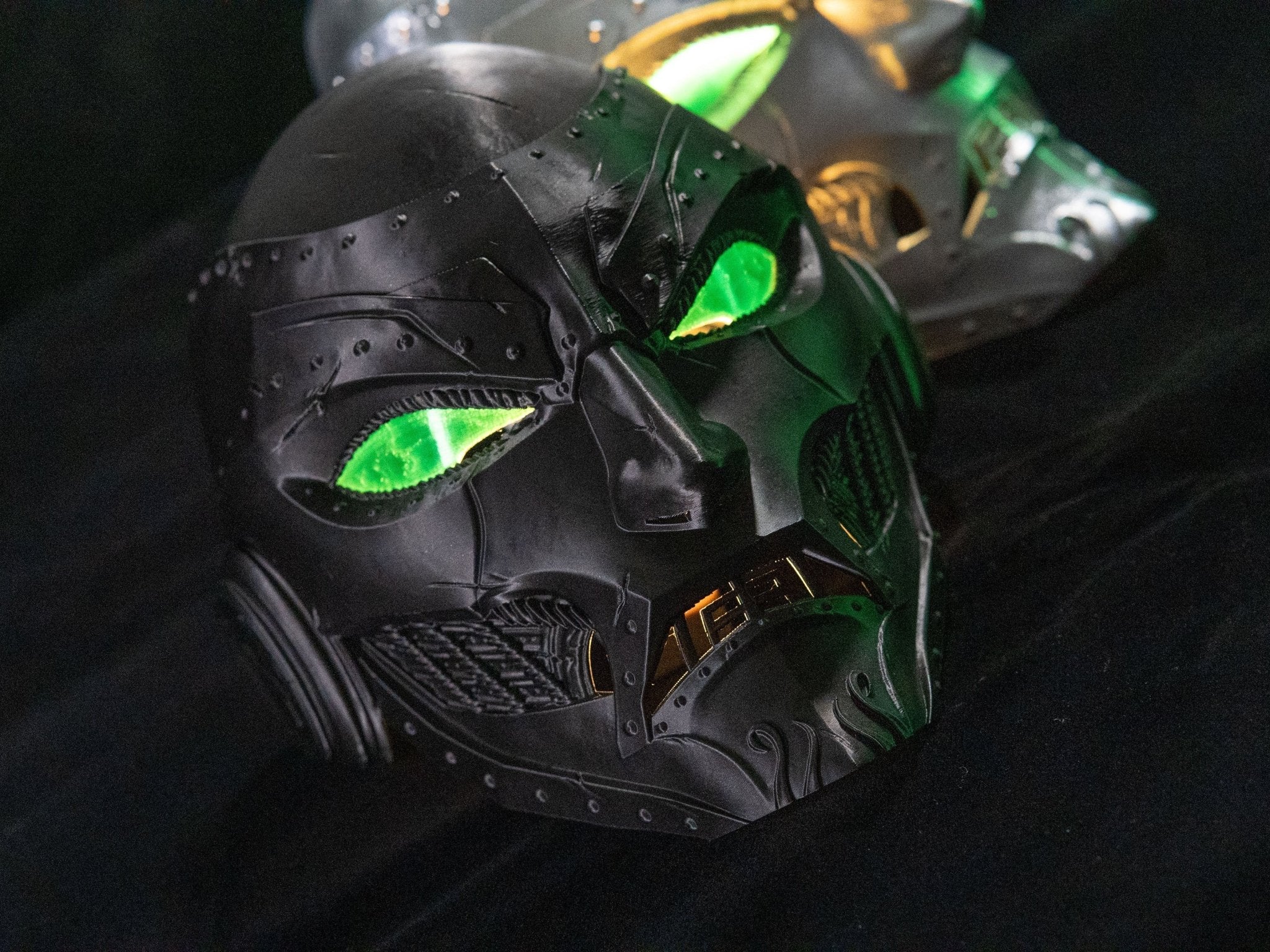 Máscara Cyberpunk Cráneo Mecánico 3D – Ojos Verdes - Vantor StreetMáscara Cyberpunk Cráneo Mecánico 3D – Ojos VerdesMáscaraVantor StreetVantor StreetMáscara Cyberpunk Cráneo Mecánico 3D – Ojos Verdes