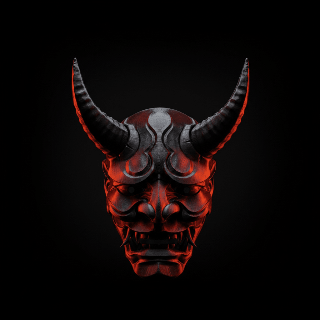 Máscara Hannya con Llamas 3D | Edición Oni Oscuro - Vantor StreetMáscara Hannya con Llamas 3D | Edición Oni OscuroMáscaraVantor StreetVantor StreetMáscara Hannya estudio