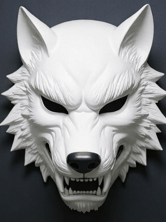 Máscara Lobo Blanco 3D – Edición Bestia - Vantor StreetMáscara Lobo Blanco 3D – Edición BestiaVantor StreetVantor StreetMáscara Lobo Blanco 3D – Edición Bestia
