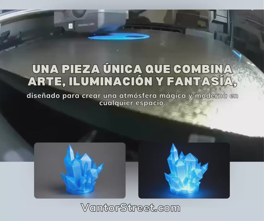Lámpara Cristal 3D