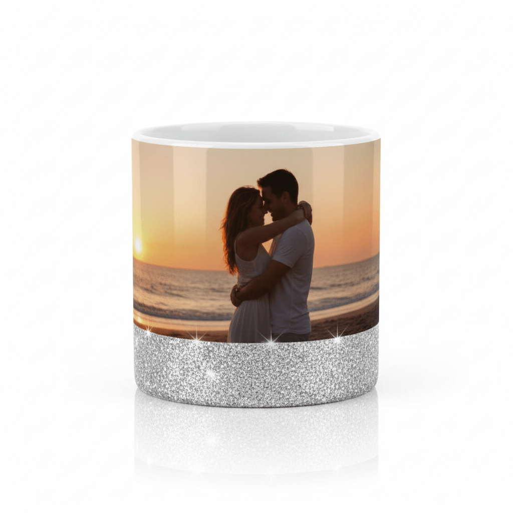 Taza Glam Personalizada con Purpurina | Con Tu Foto o Frase - Vantor StreetTaza Glam Personalizada con Purpurina | Con Tu Foto o FraseTazasVantor StreetVantor StreetGrisGlam Plateada