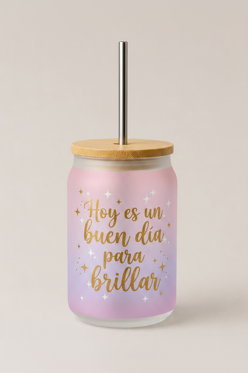 Vaso motivacional brillar